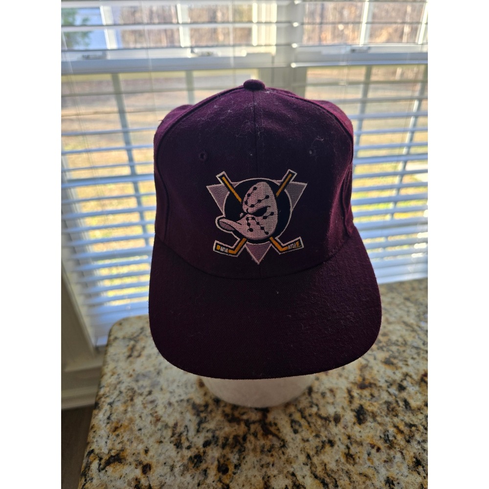 Starter Anaheim Ducks NHL Hockey Cap Hat Burgundy Fitted Size 7 1/4 Starter‎ Fit
